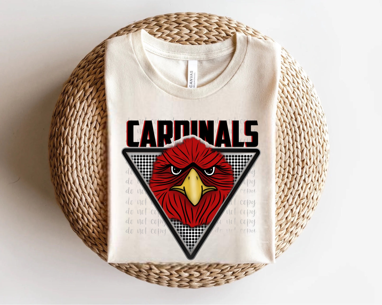 Cardinals Triangle Mascots Direct to Film Transfer