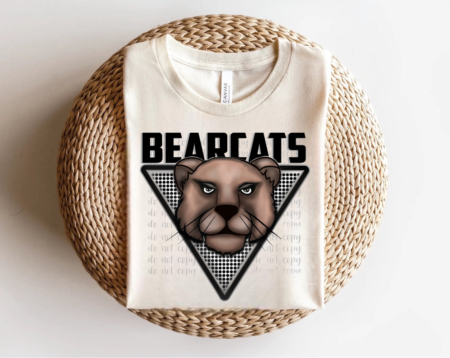 Bearcats Triangle Mascots Direct to Film Transfer