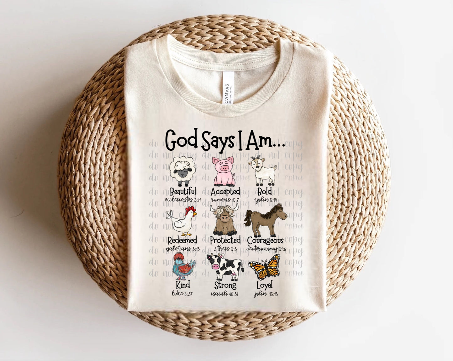 God Says I am Farm Direct to Film Transfer