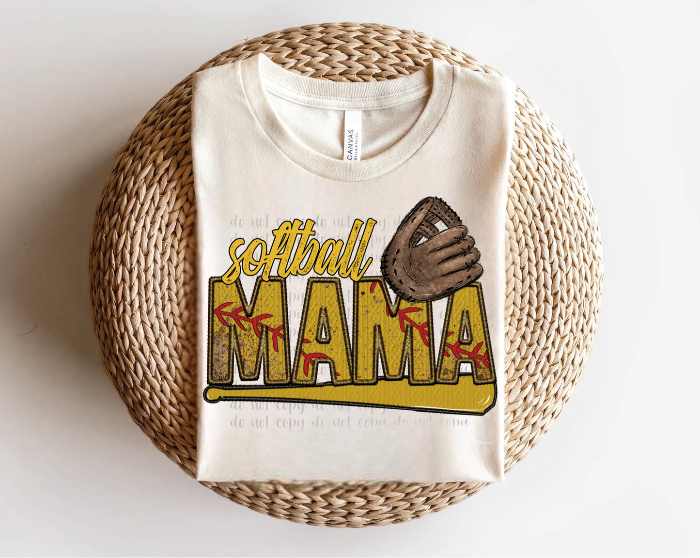 Softball Mama Stitches and Dirt Direct to Film Transfer