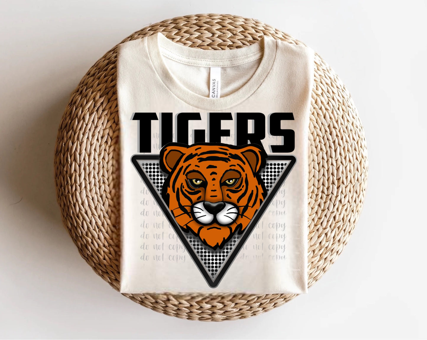 Tigers Triangle Mascots Direct to Film Transfer