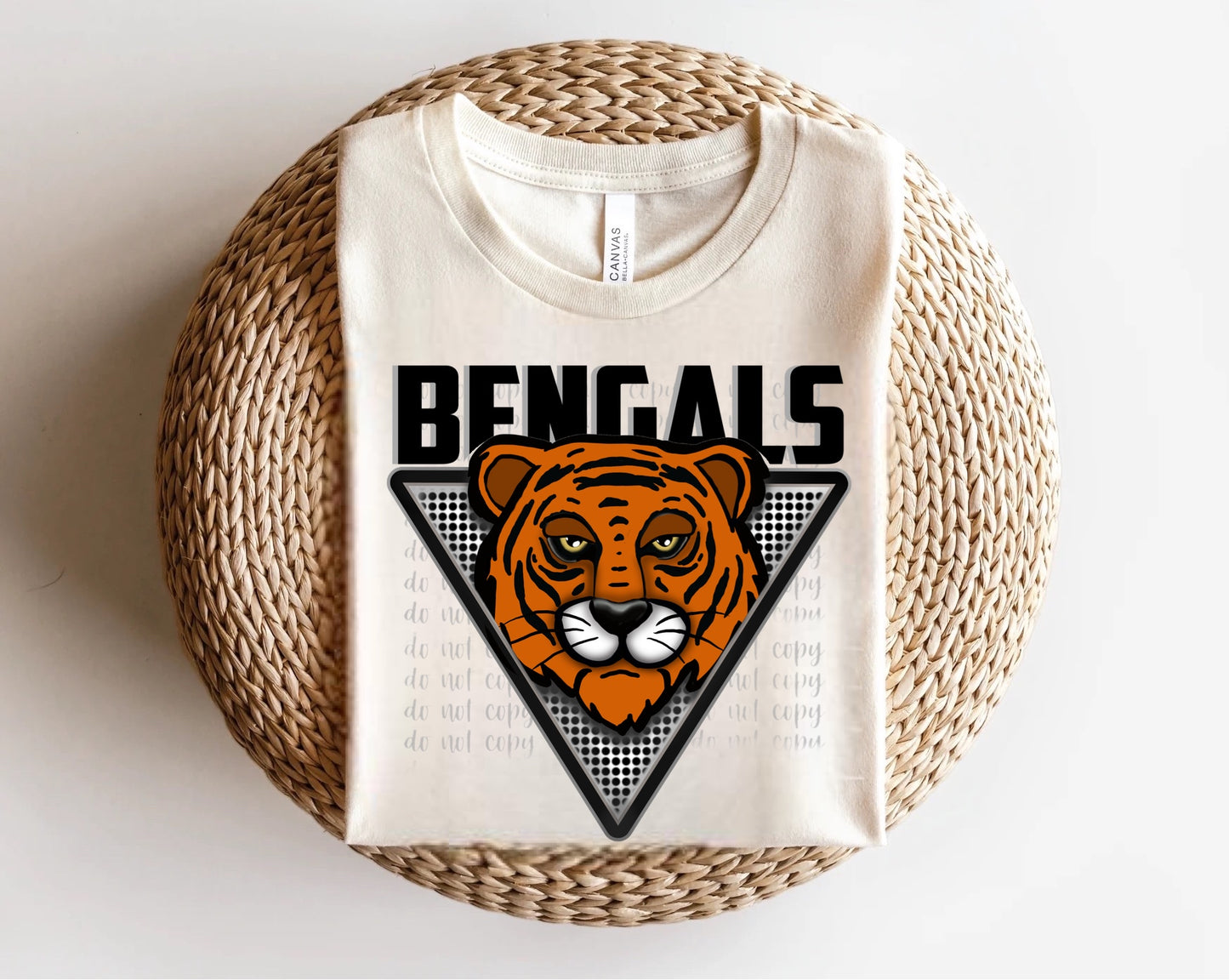 Bengals Triangle Mascots Direct to Film Transfer