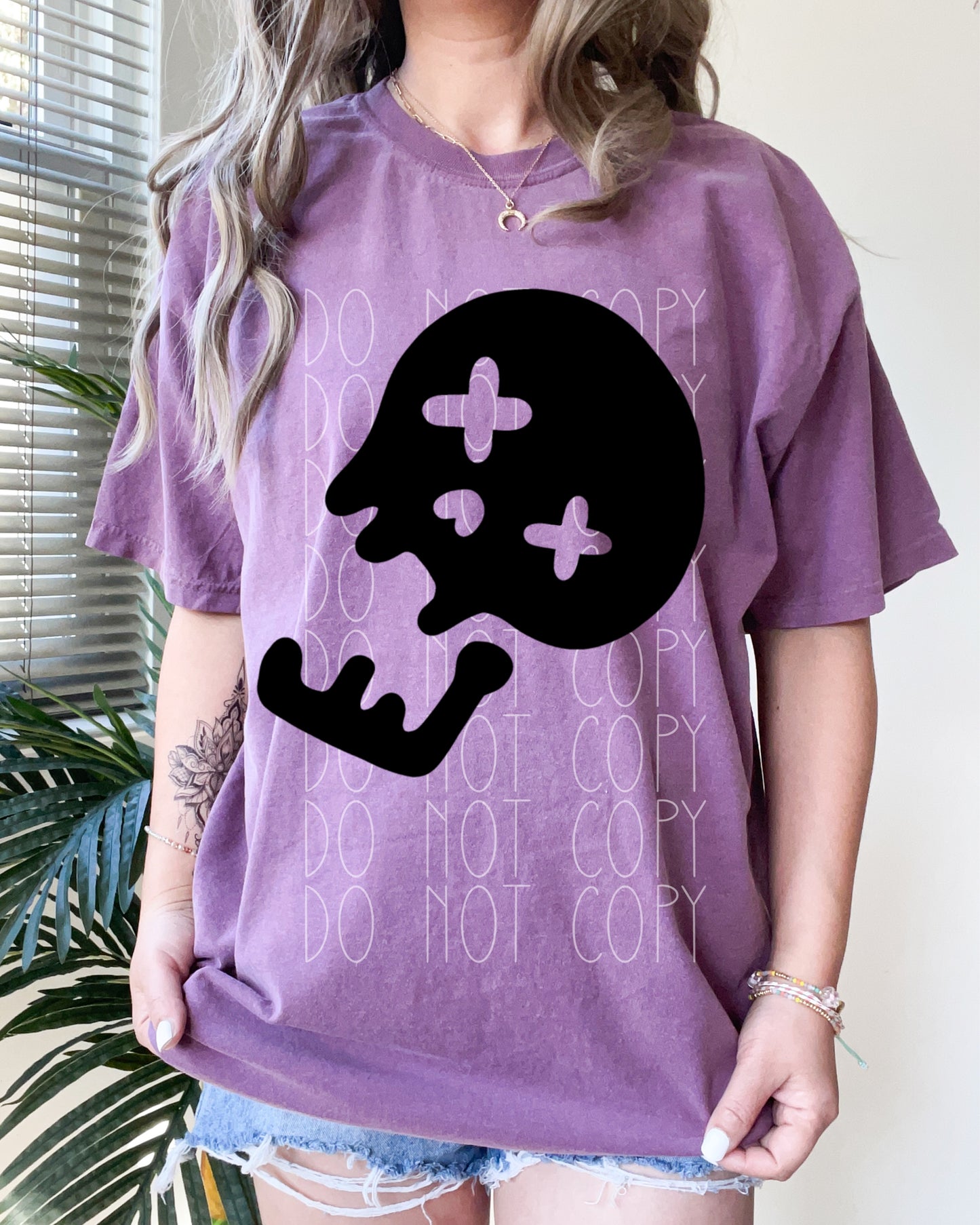 Skull Direct to Film Transfer