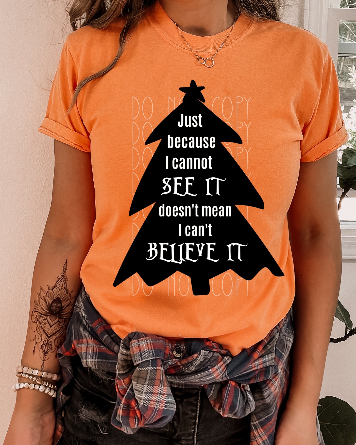 NBC Christmas Tree Just Because I Can’t See It Doesn’t Mean I Can’t Believe It Direct to Film Transfer