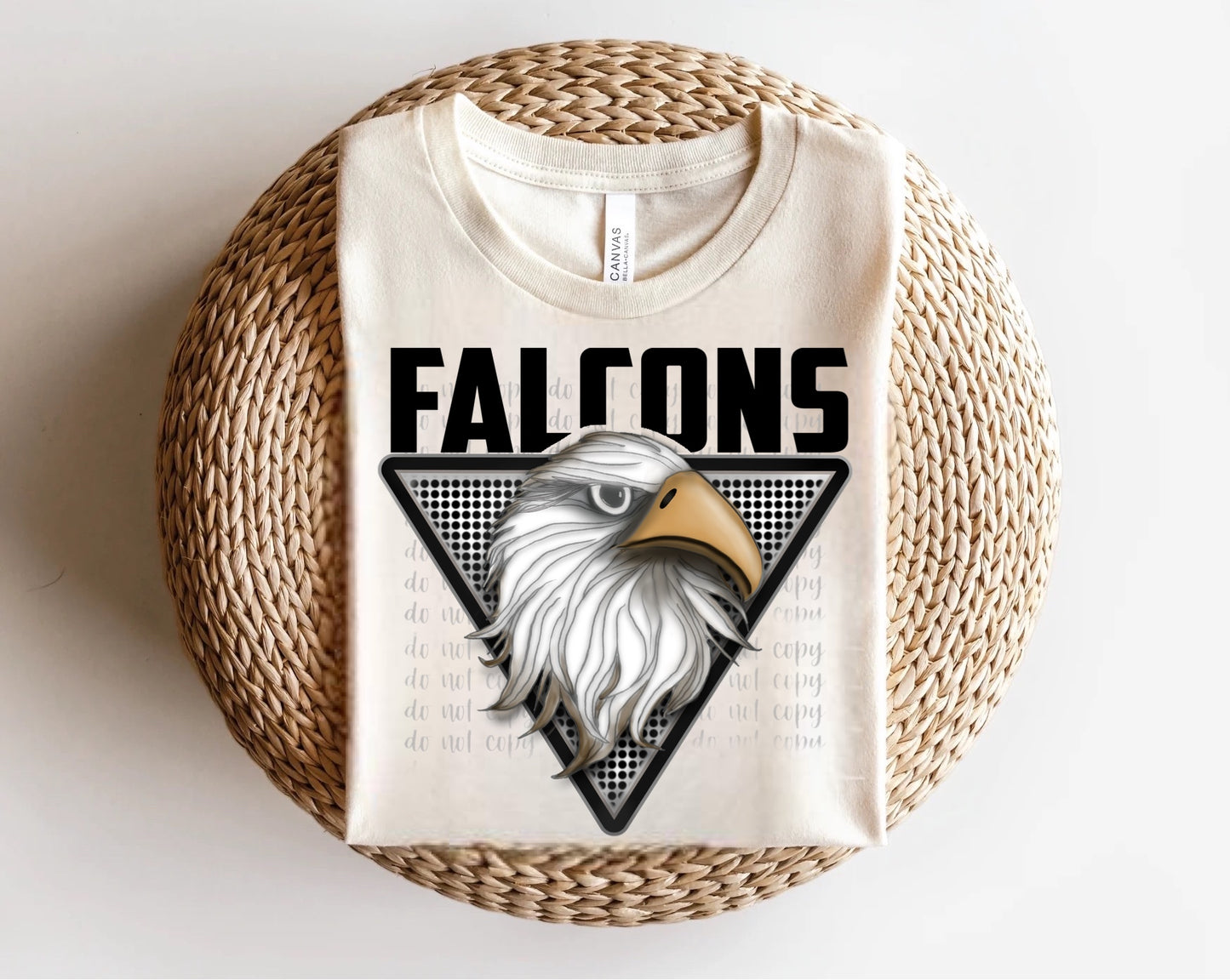 Falcons Triangle Mascots Direct to Film Transfer