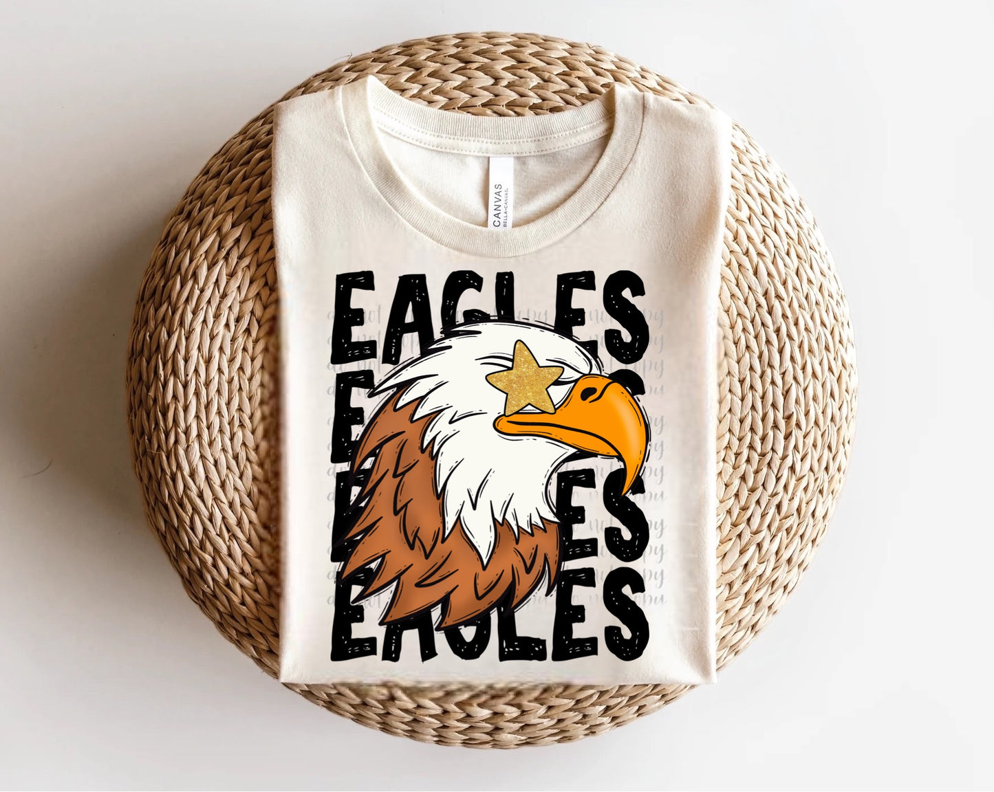 Eagles Star-eyed Mascot Direct to Film Transfer