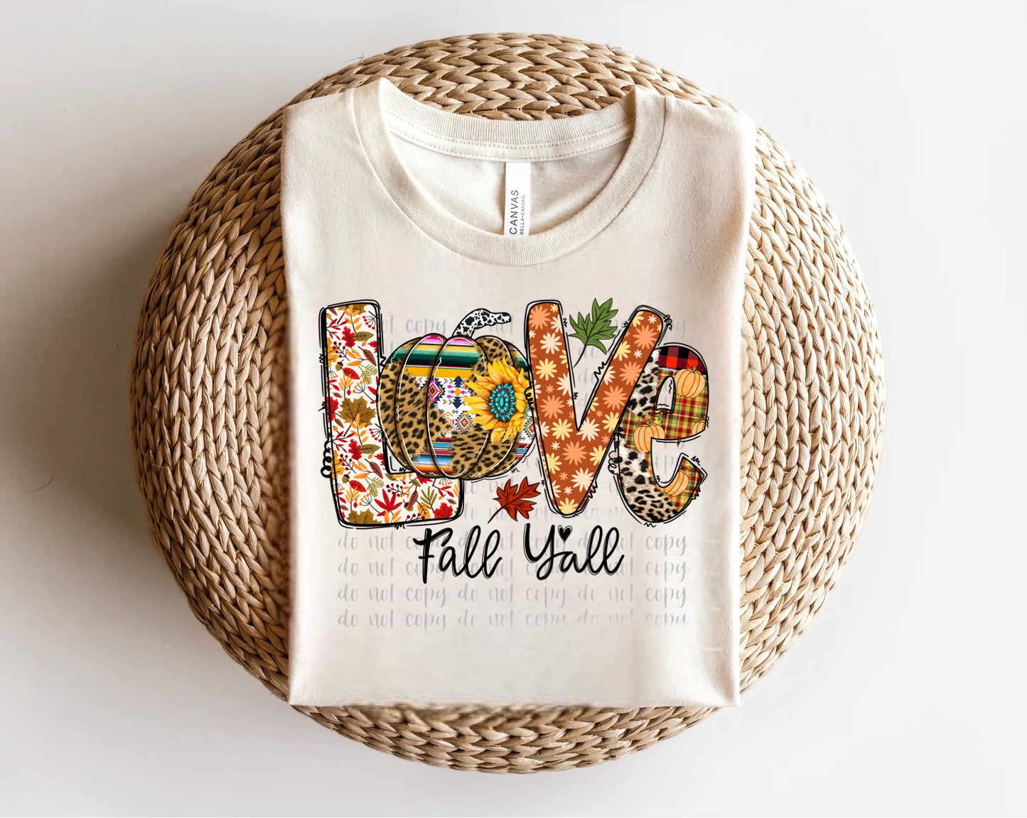 Love Fall Y’all Direct to Film Transfer