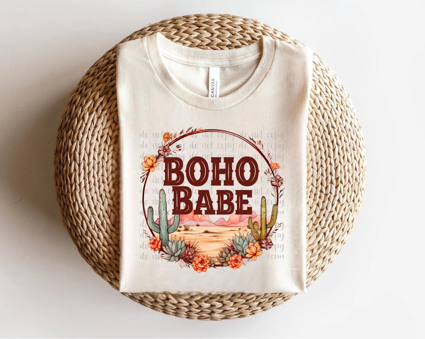 Boho Babe Desert Scene Direct to Film Transfer