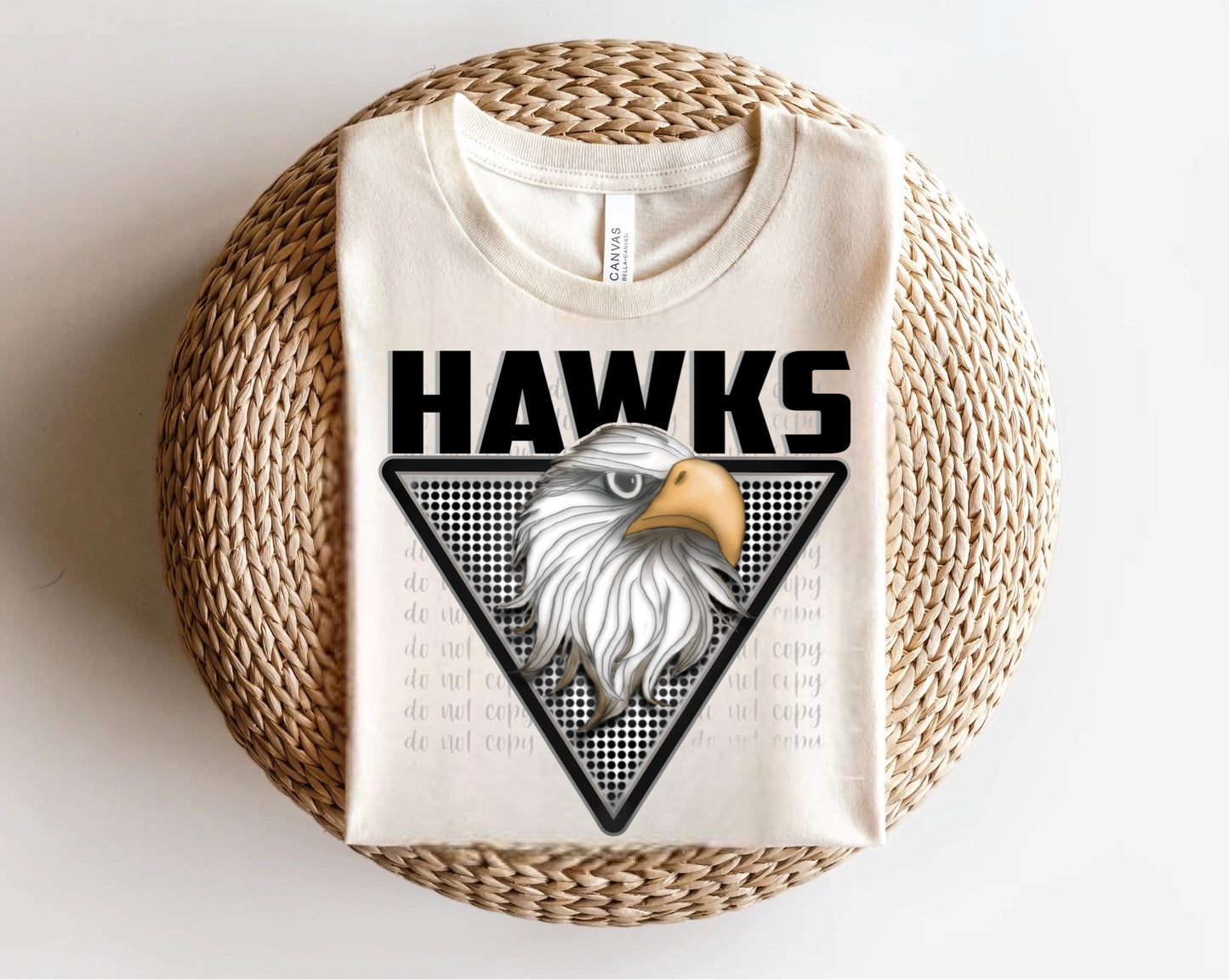 Hawks Triangle Mascots Direct to Film Transfer