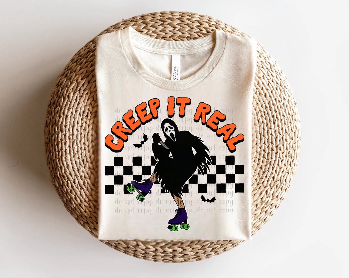 Creep it Real Skateboarding Ghostface Direct to Film Transfer