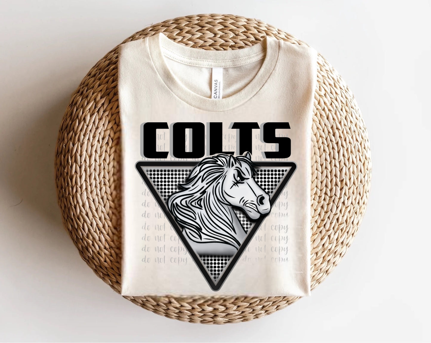 Colts Triangle Mascots Direct to Film Transfer