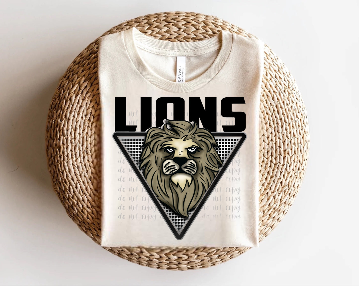 Lions Triangle Mascots Direct to Film Transfer