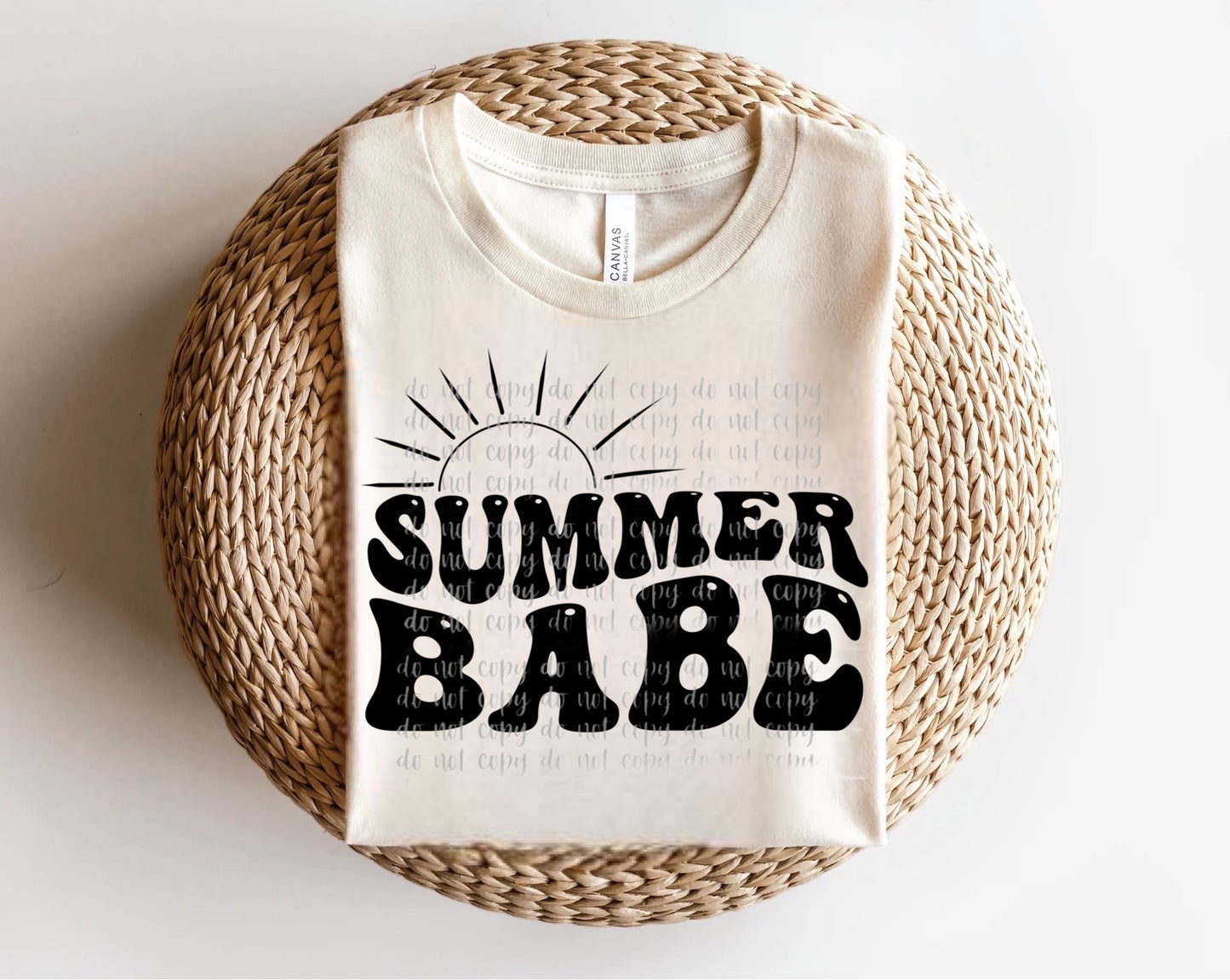 Summer Babe Black Direct to Film Transfer