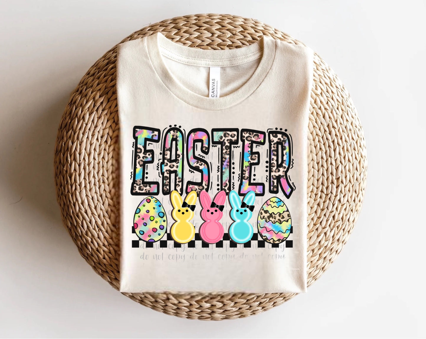 Easter Peep Lineup Direct to Film Transfer