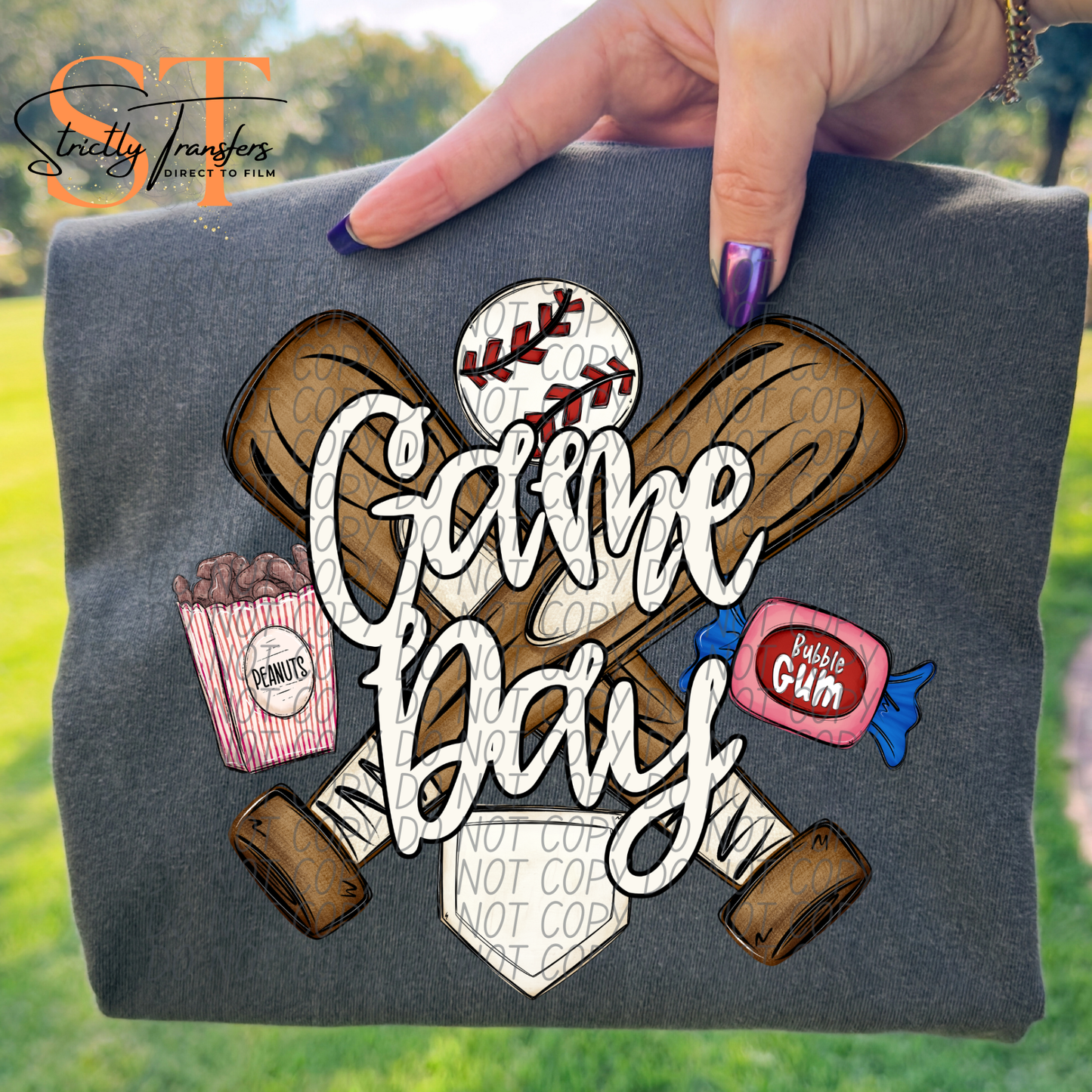 Game Day Baseball- 2 options Direct to Film Transfers