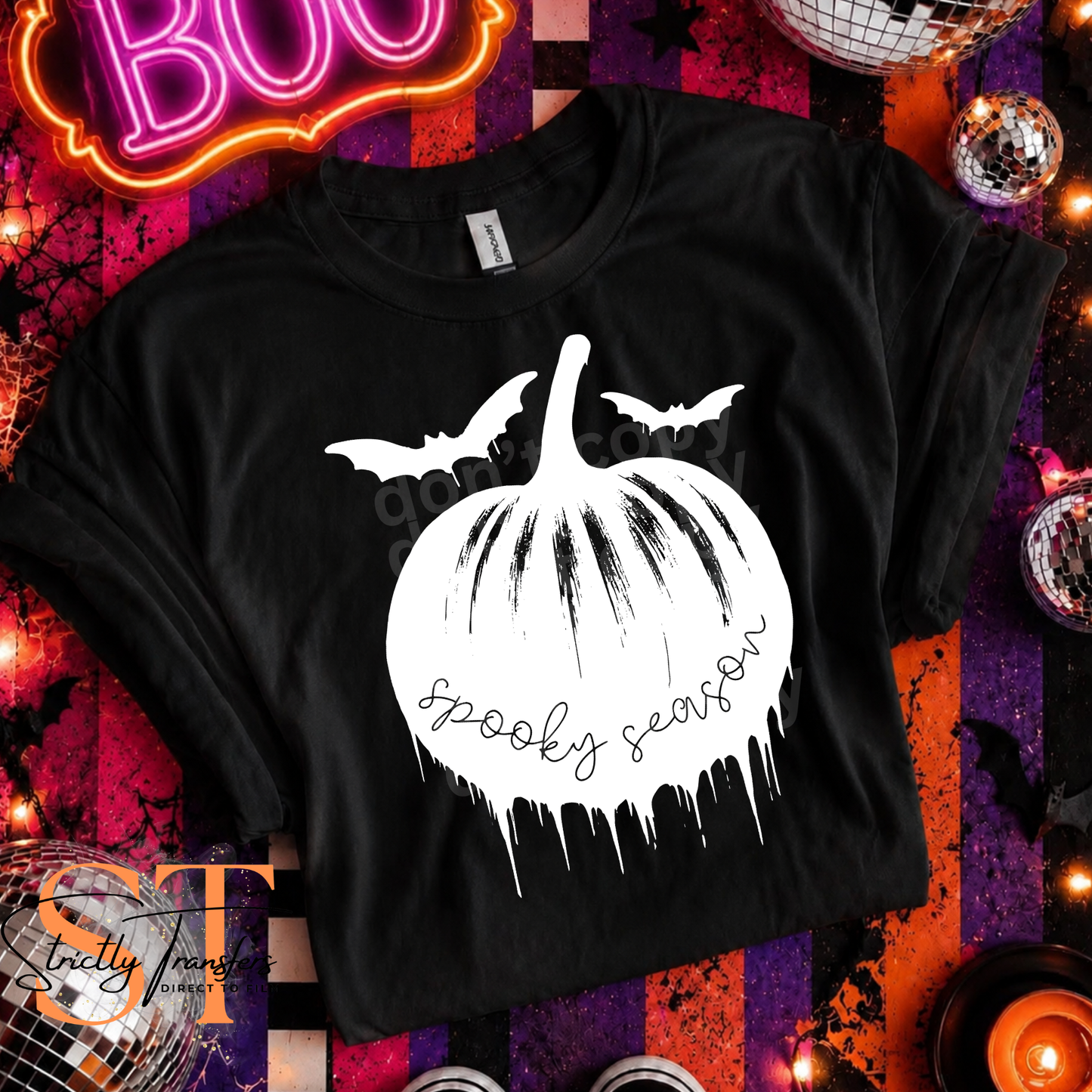 Spooky Season Pumpkin Direct to Film Transfers