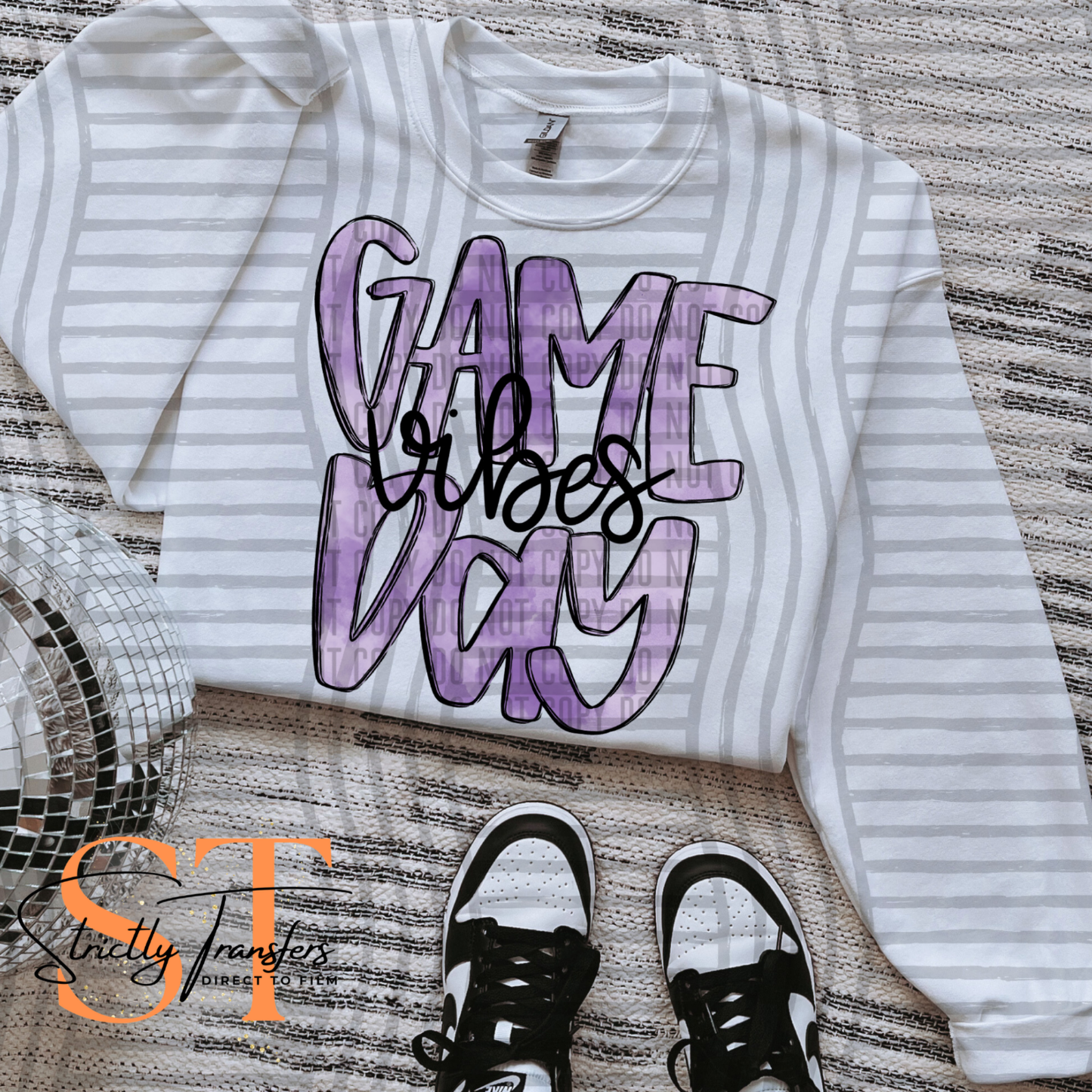 Game Day - 10 colors Direct to Film Transfers