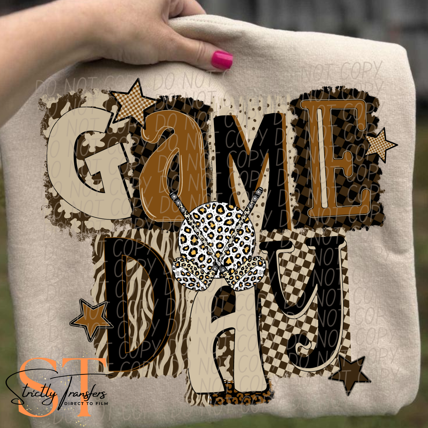 Brown Game Day - Multiple Options Direct to Film Transfers