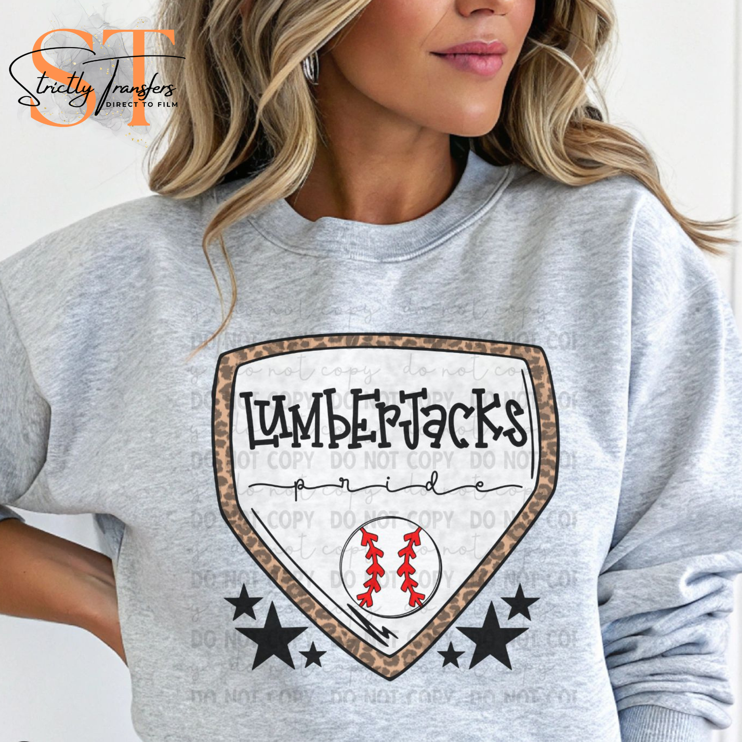 Lumberjacks Baseball Pride Direct to Film Transfers