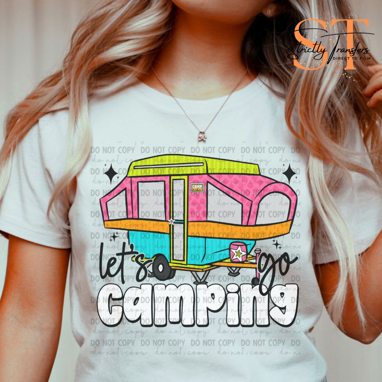 Let's Go Camping Direct to Film Transfers
