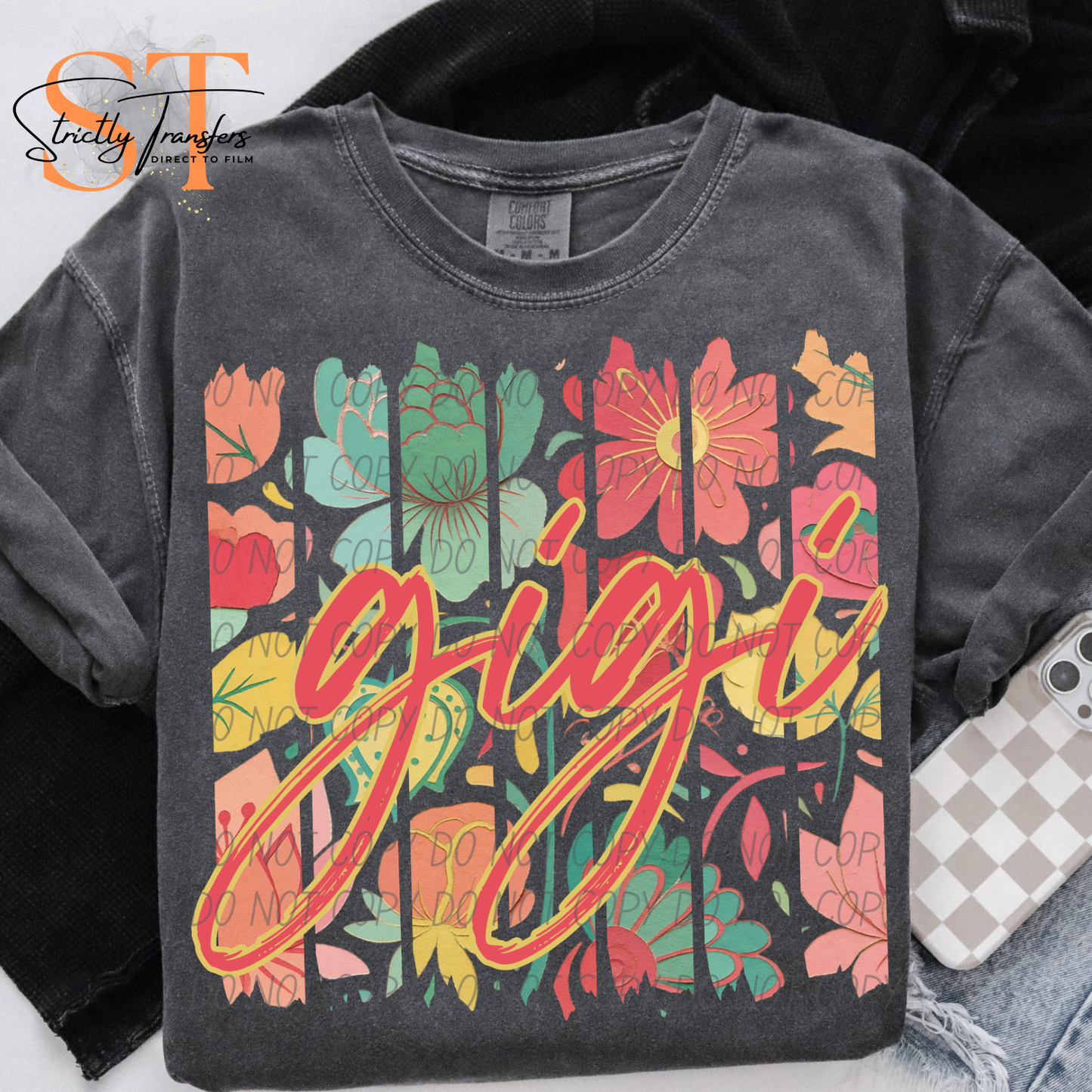 Gigi Boho Floral Direct to Film Transfers