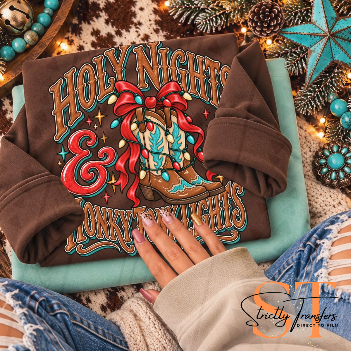 Holy Nights & Honky Tonk Lights Direct to Film Transfers