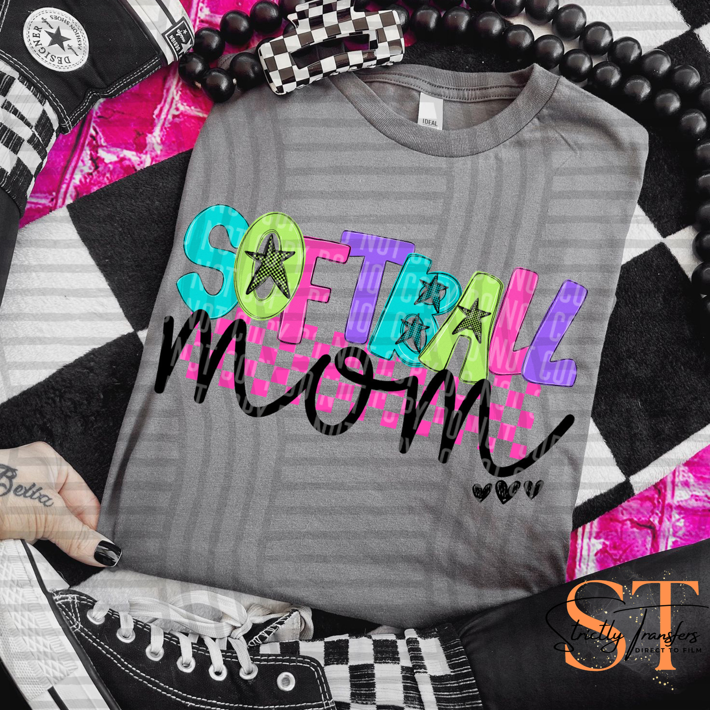 Softball Mom Checkmate Direct to Film Transfers