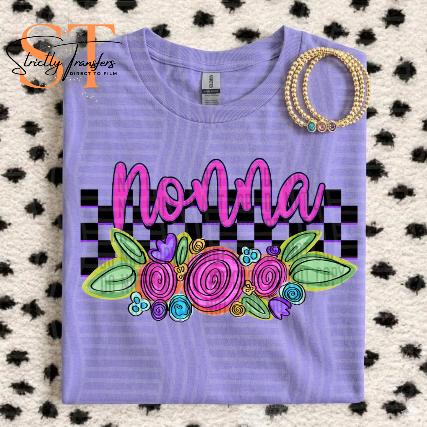 Nonna Floral Direct to Film Transfers