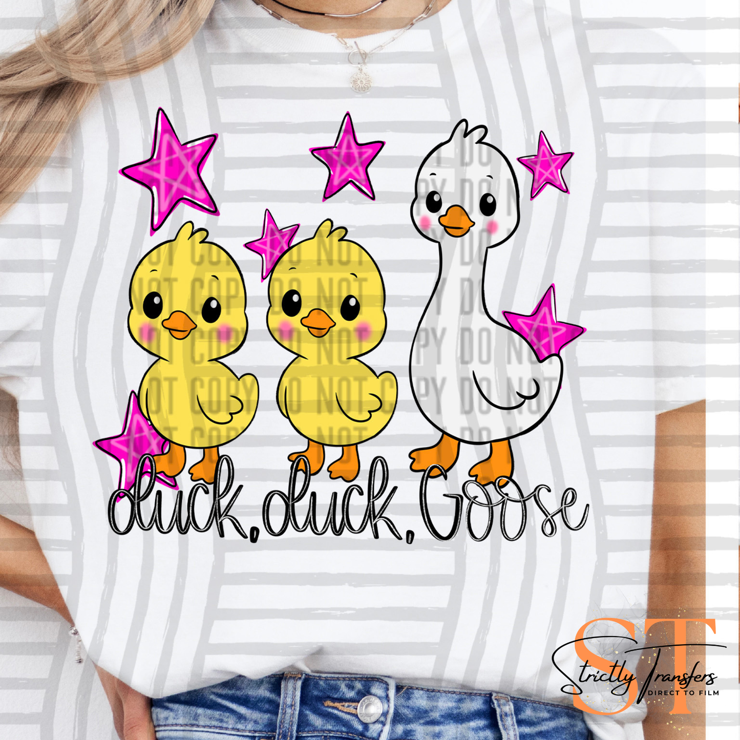 Duck Duck Goose Direct to Film Transfers
