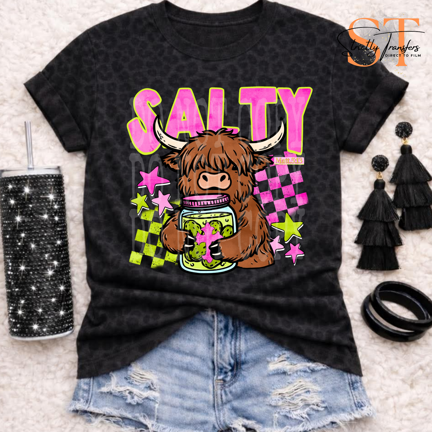 Salty Highland Direct to Film Transfers