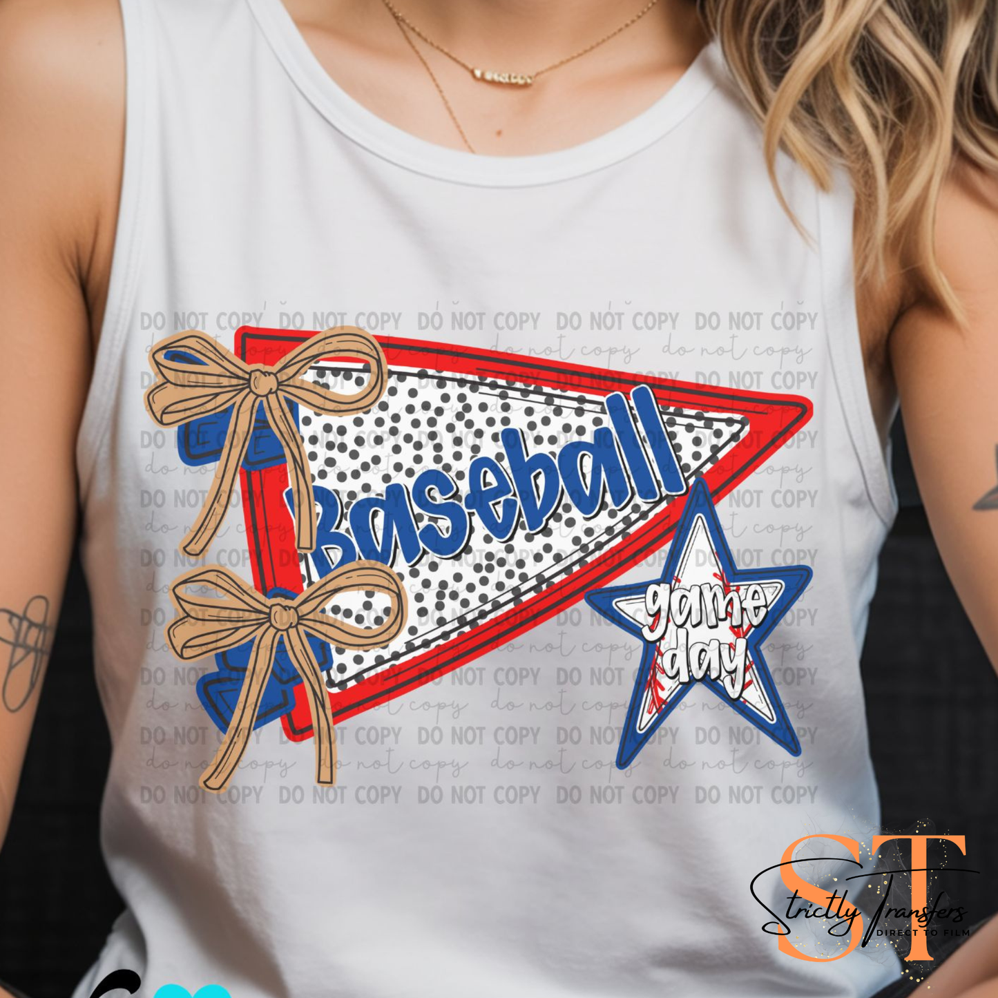 Baseball Flag Direct to Film Transfers