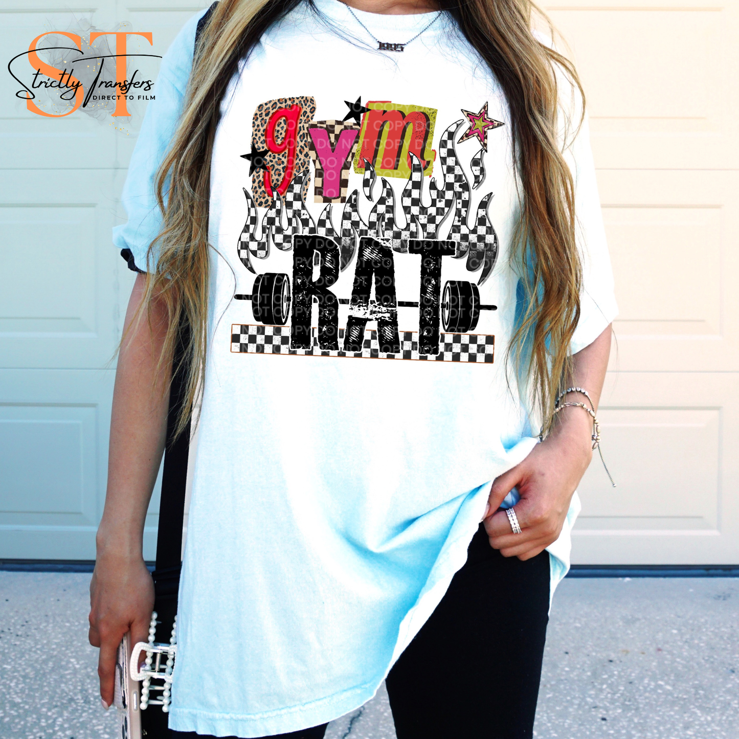 Gym Rat Direct to Film Transfers