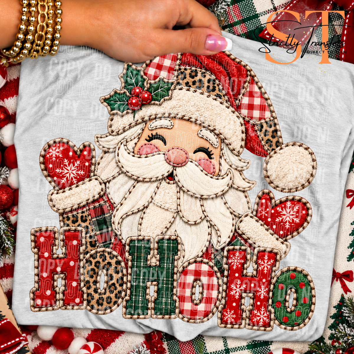 Ho Ho Ho Santa Direct to Film Transfers