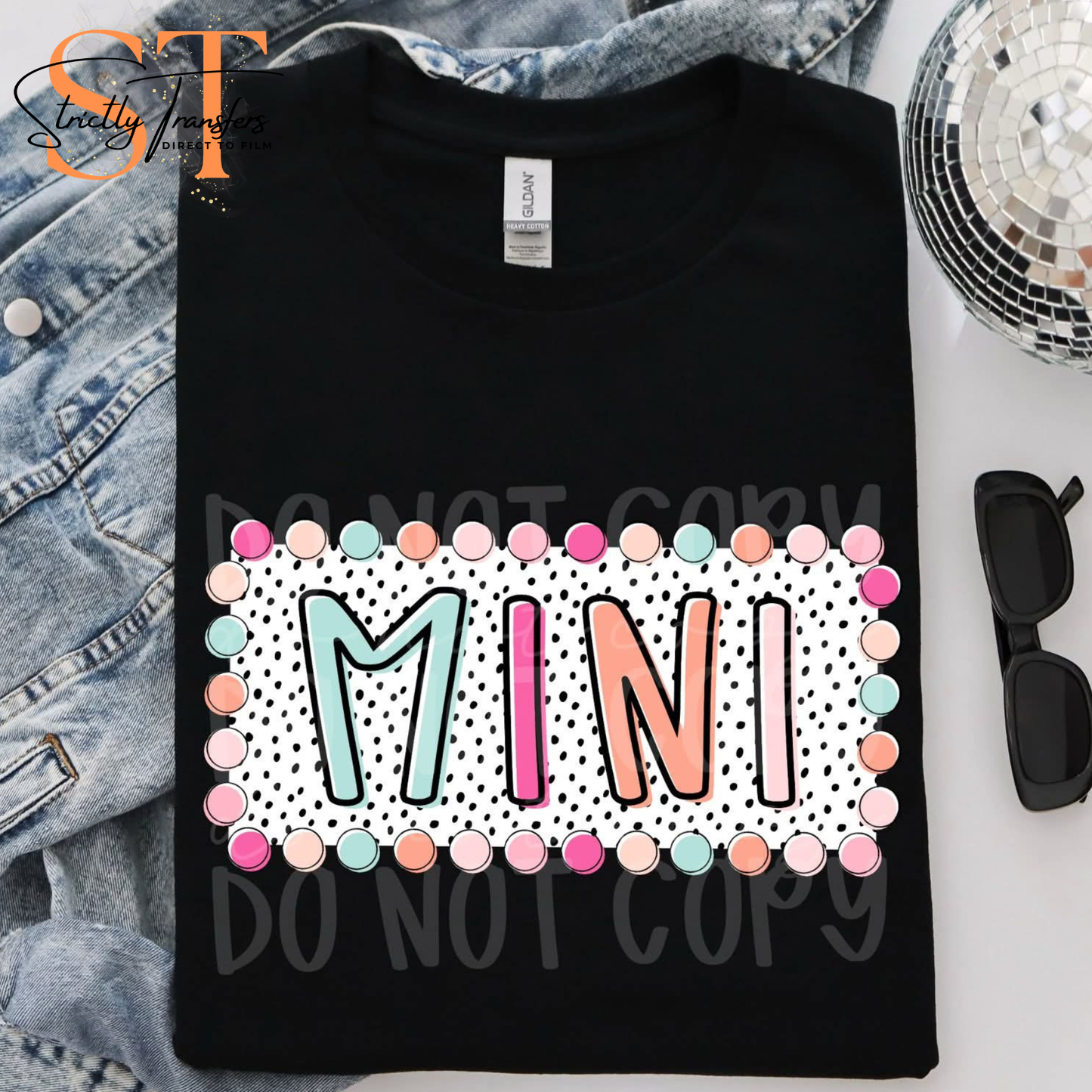 Mini Summer Dots Direct to Film Transfers