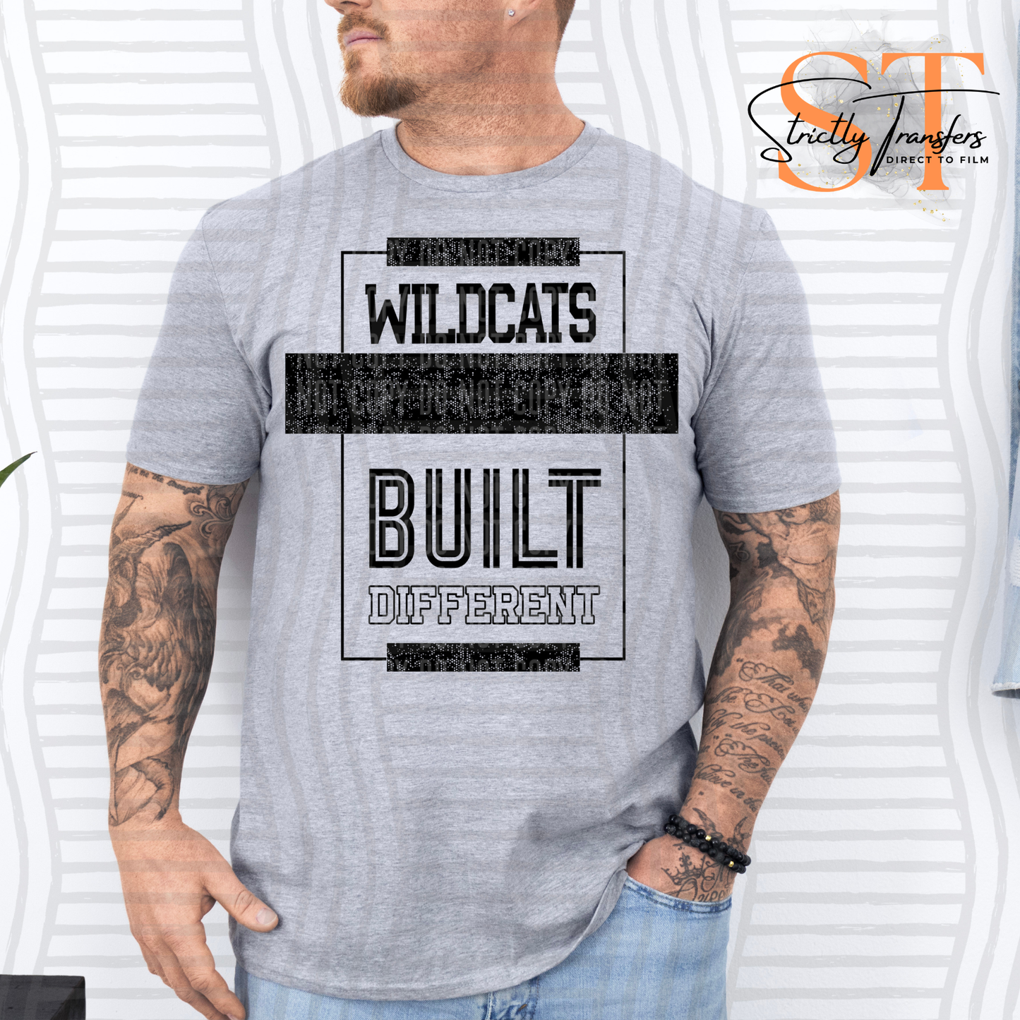 Wildcats Built Different Direct to Film Transfers