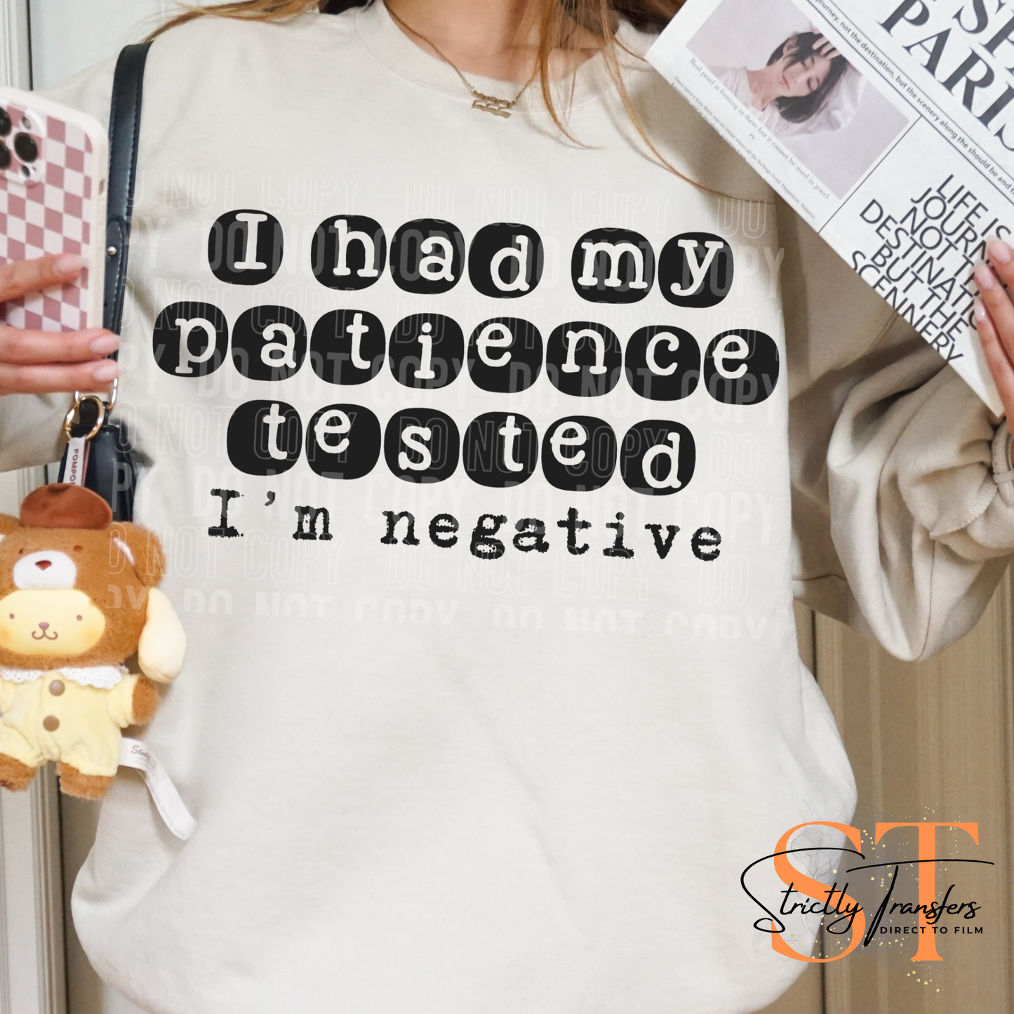 I had my Patience Tested Direct to Film Transfers