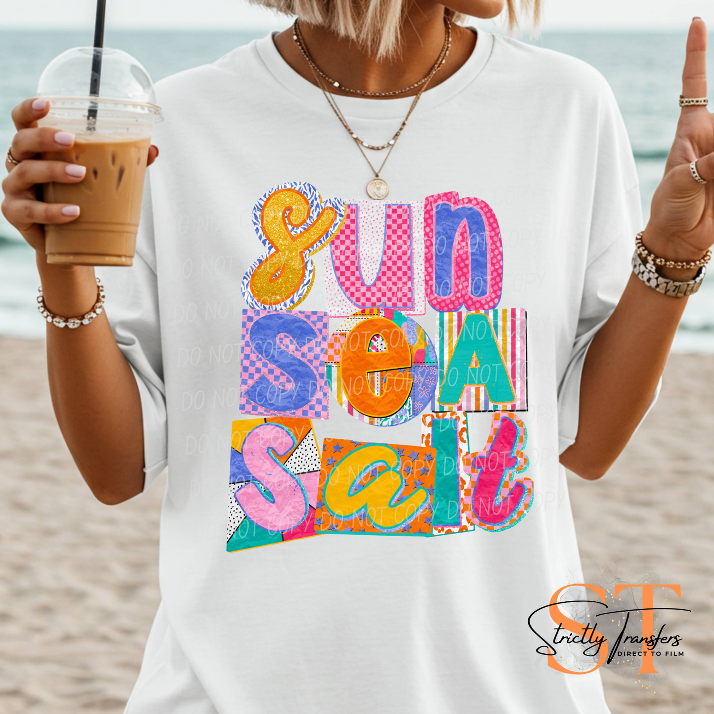 Sun Sea Salt Direct to Film Transfers