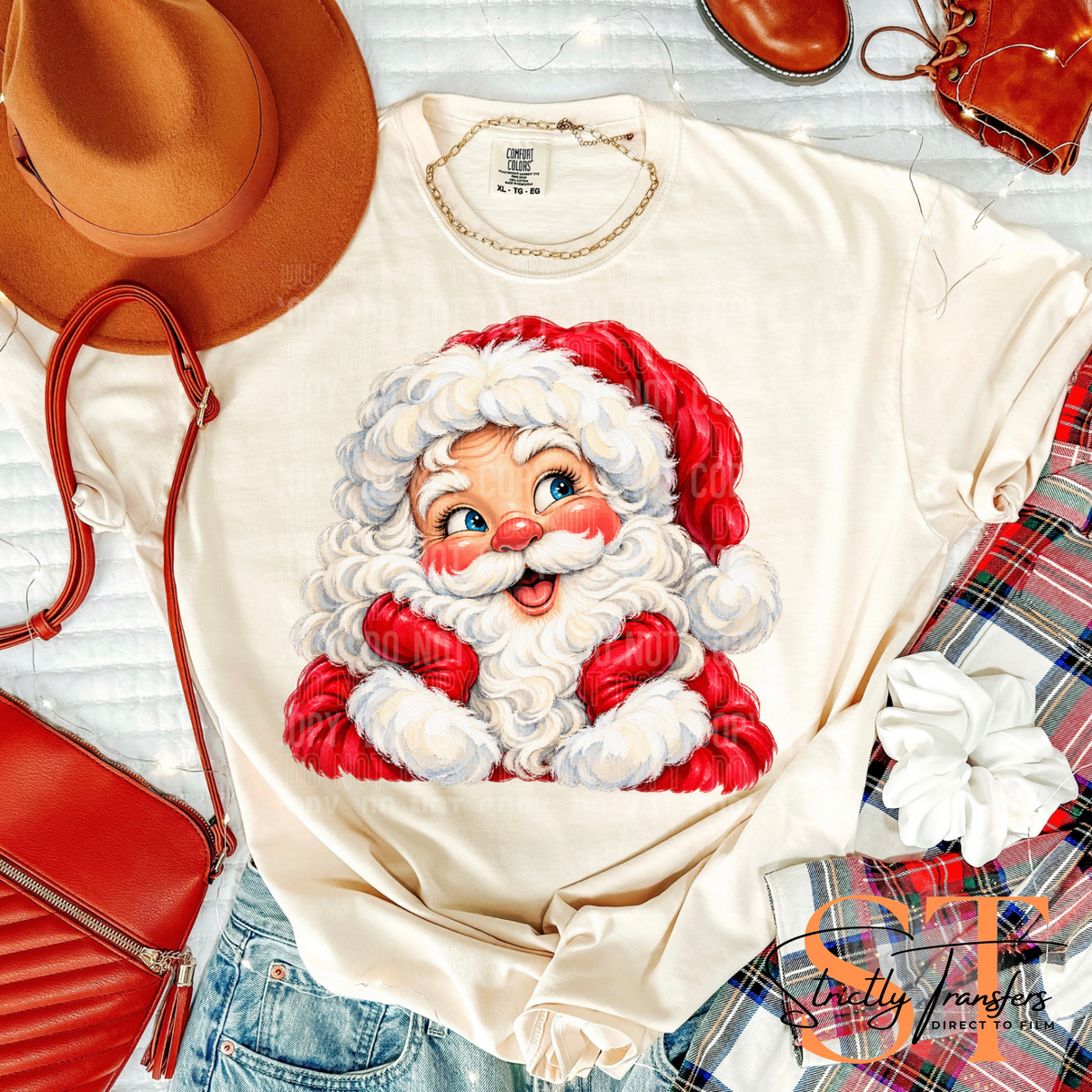 Santa Christmas Direct to Film Transfers