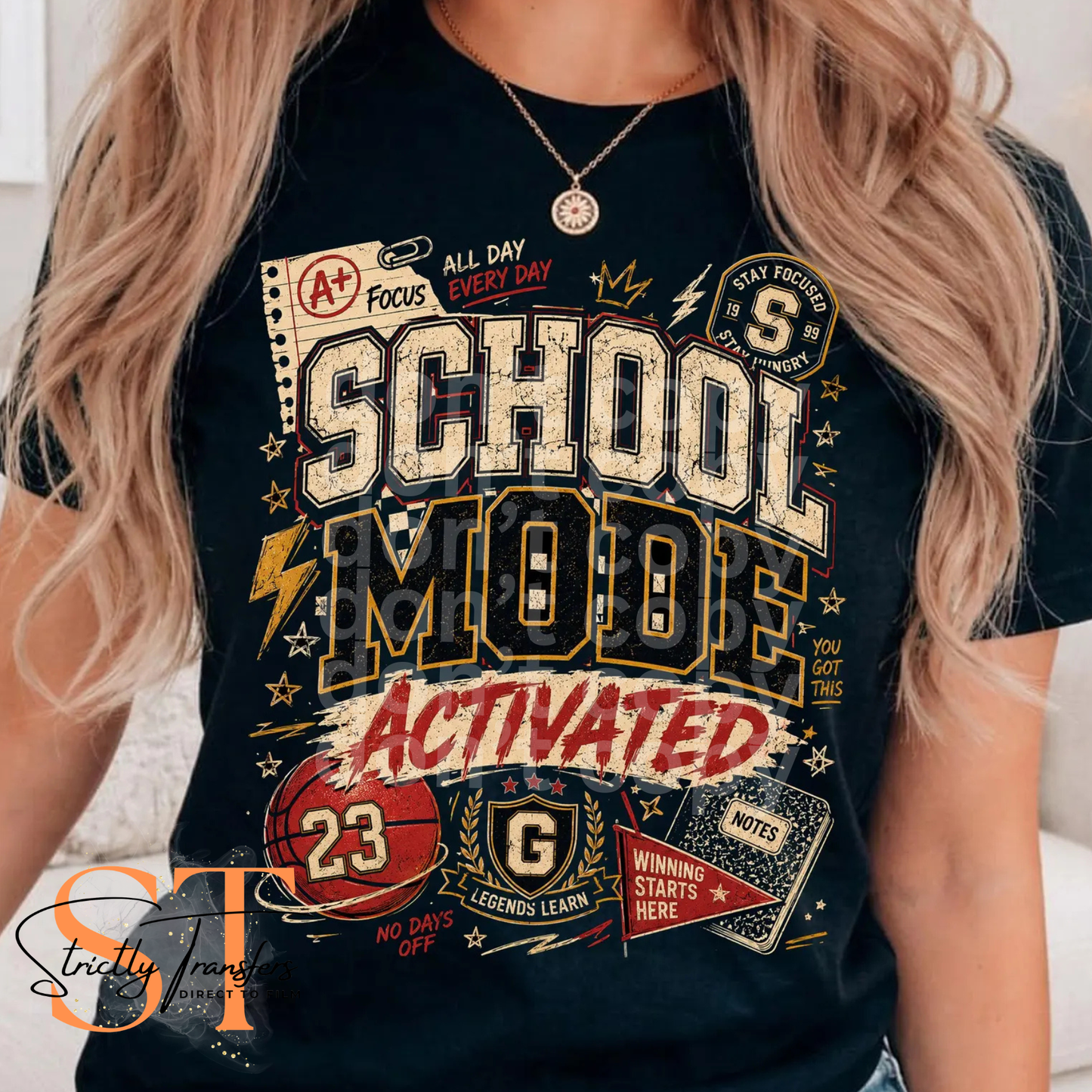 School Mode Activated Direct to Film Transfers