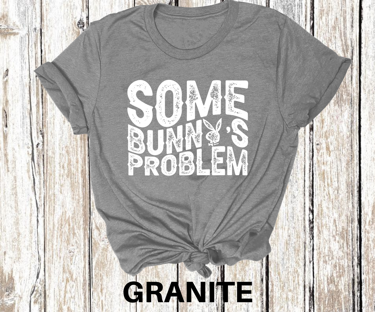 Some Bunny's Problem White Direct to Film Transfer