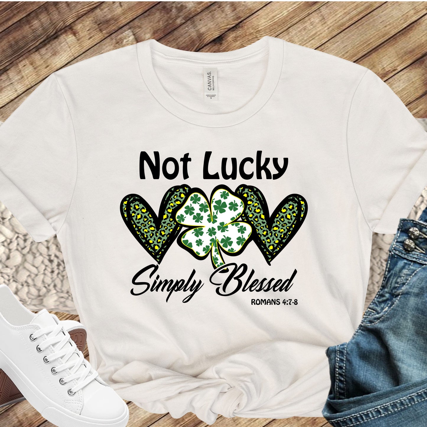 Not Lucky Simply Blessed Direct to Film Transfer