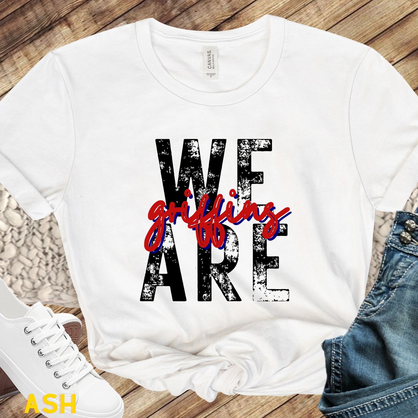 We are Griffins - Navy/Red Direct to Film Transfer