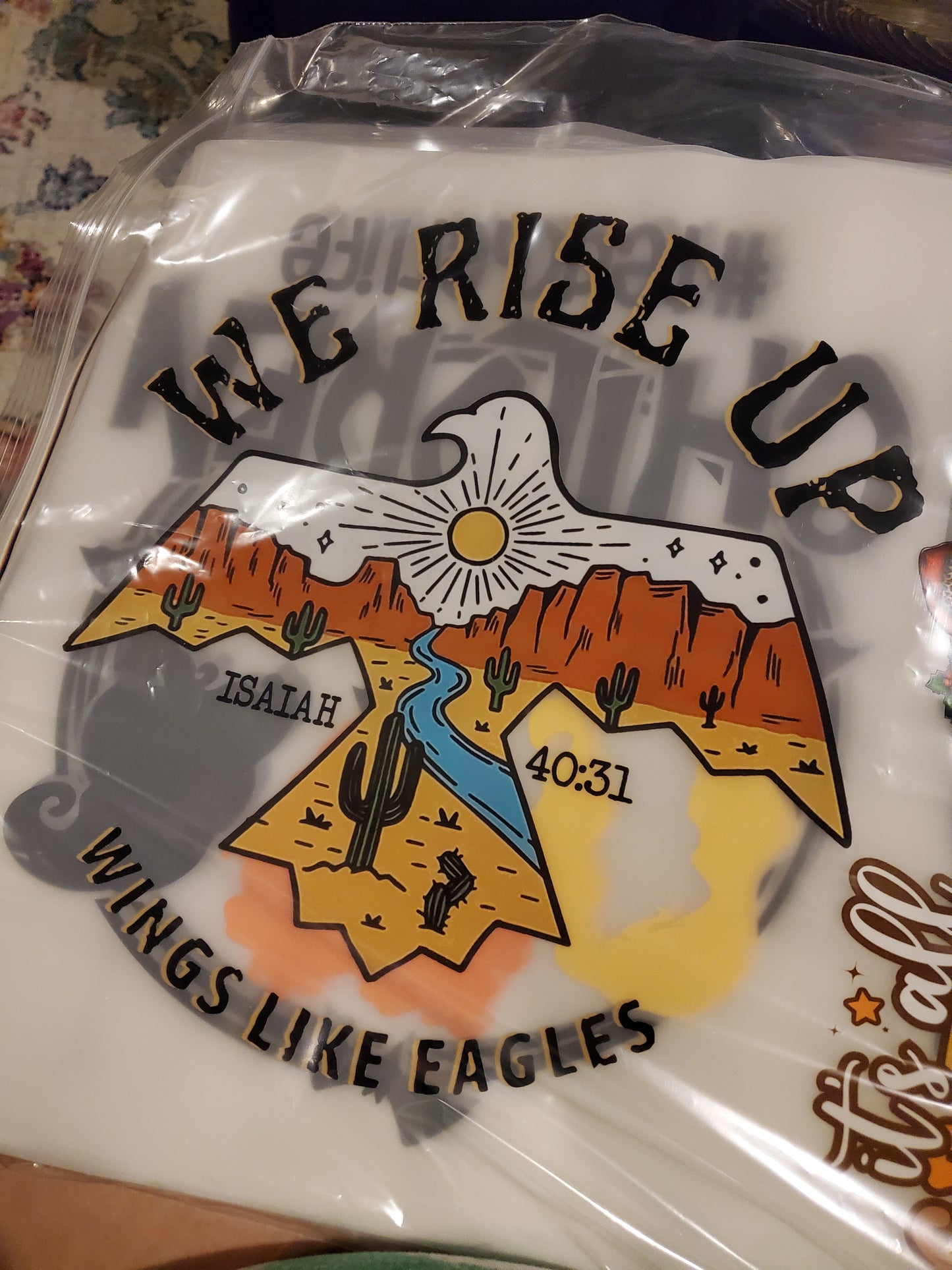 We Rise Up Direct to Film Transfer