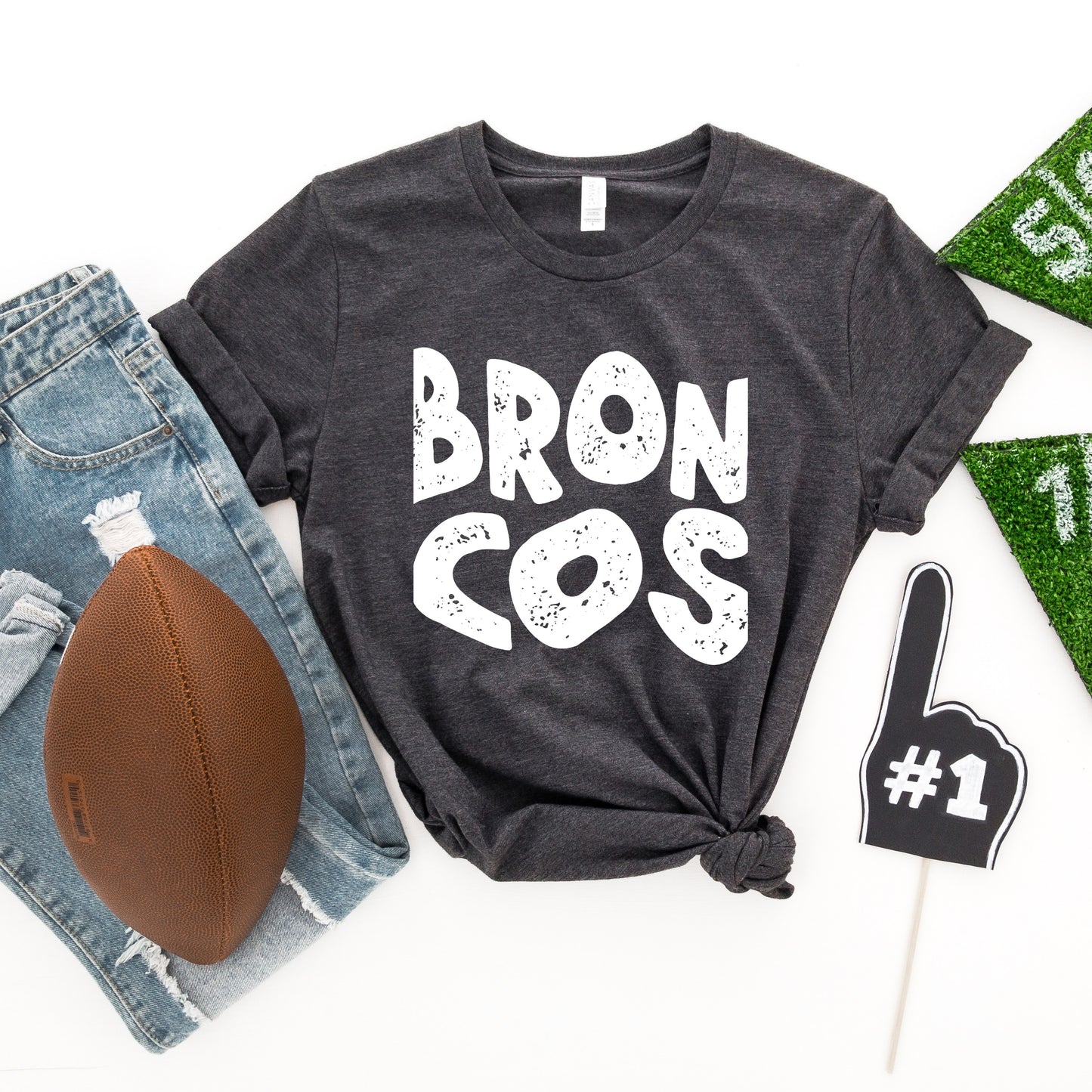 Broncos Retro Mascot Direct to Film Transfer