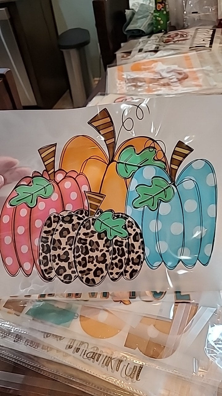 Pumpkins Direct to Film Transfer