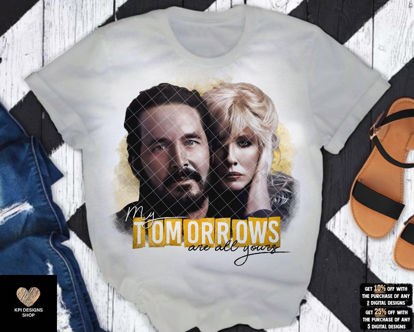 My Tomorrows Yellow Direct to Film Transfer