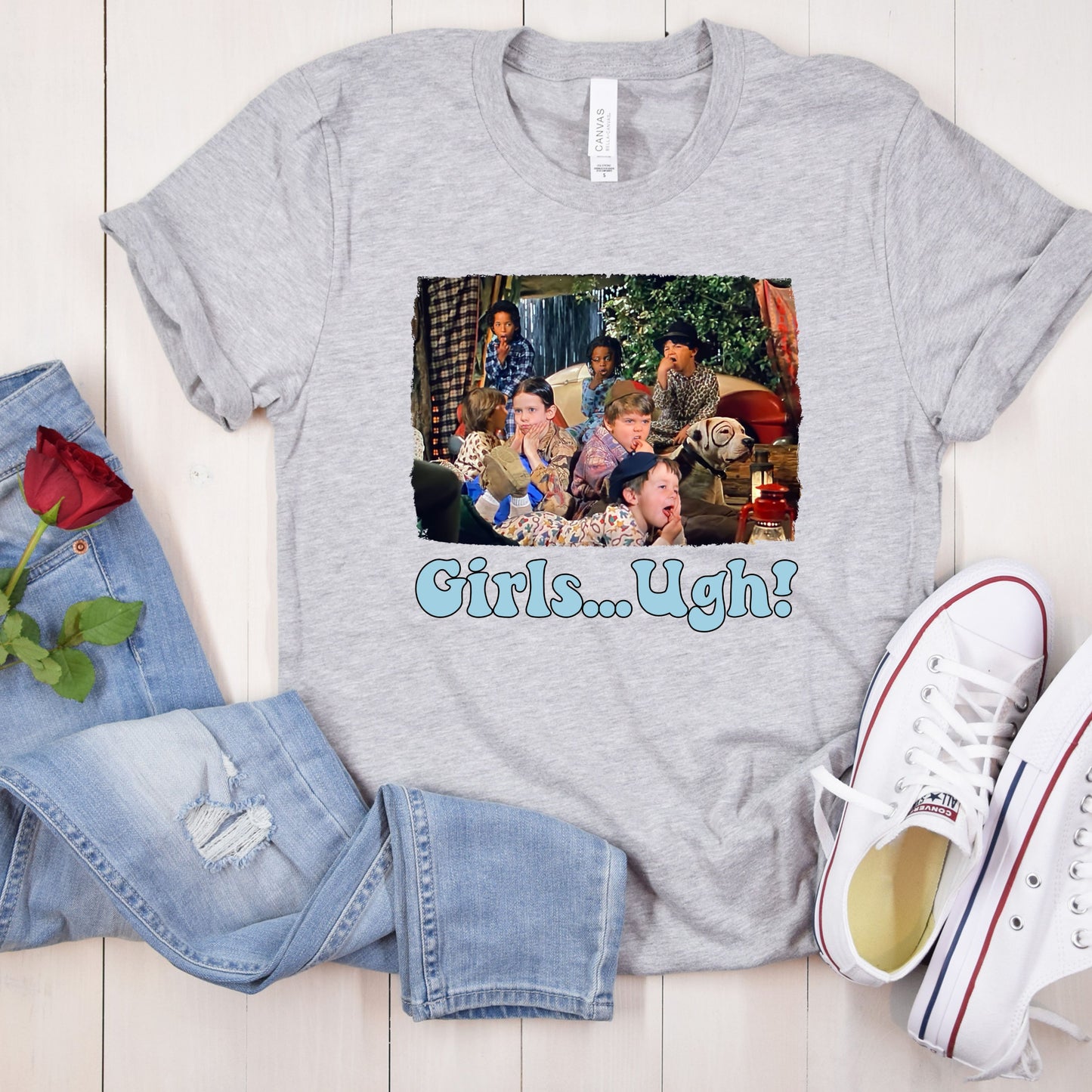 Girls UGH Distressed Valentine Direct to Film Transfer