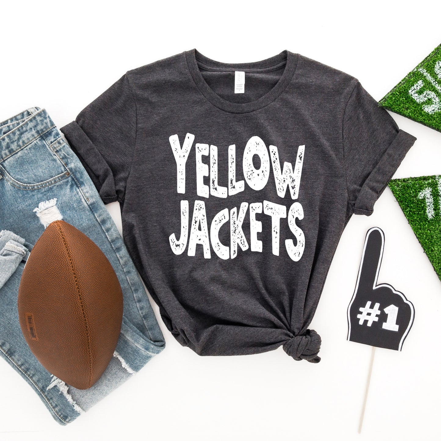 Yellow Jackets Retro Mascot Direct to Film Transfer