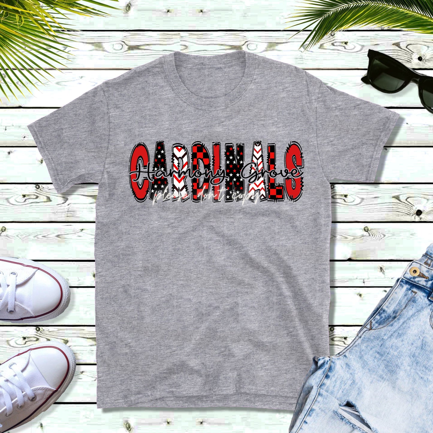 Team/Town Name Red & Black Alpha Direct to Film Transfer