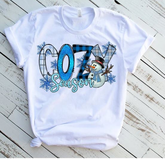 Cozy Season Snowman Direct to Film Transfer